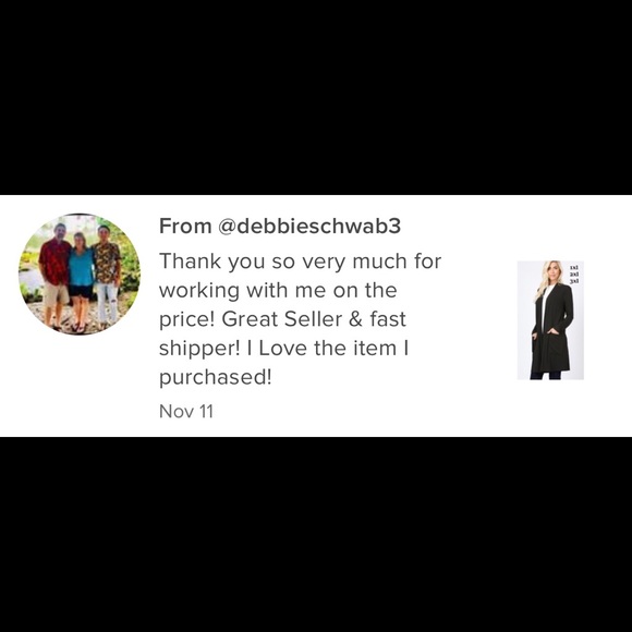 NEW Womens Black Cardigan Sweater Jacket Duster - Picture 7 of 7